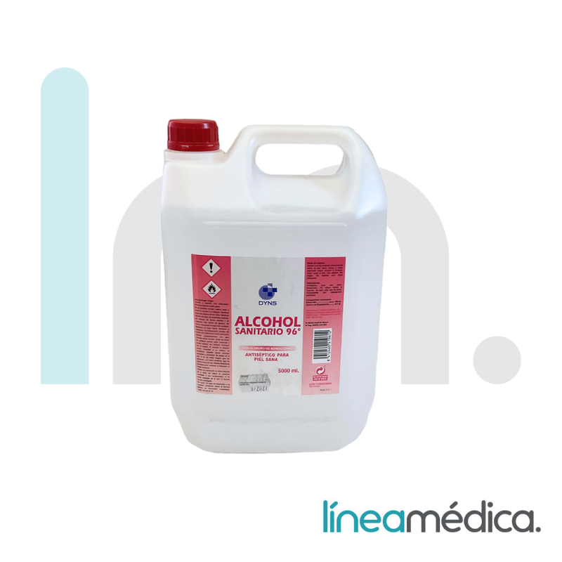 ALCOHOL SANITARIO 96º GARRAFA 5L.