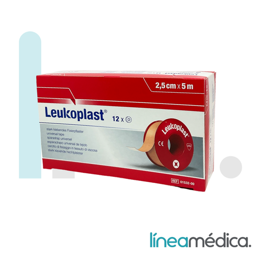 [01532-00000-06] ESPARADRAPO LEUKOPLAST 5X2,5 CARNE C/12 UDS