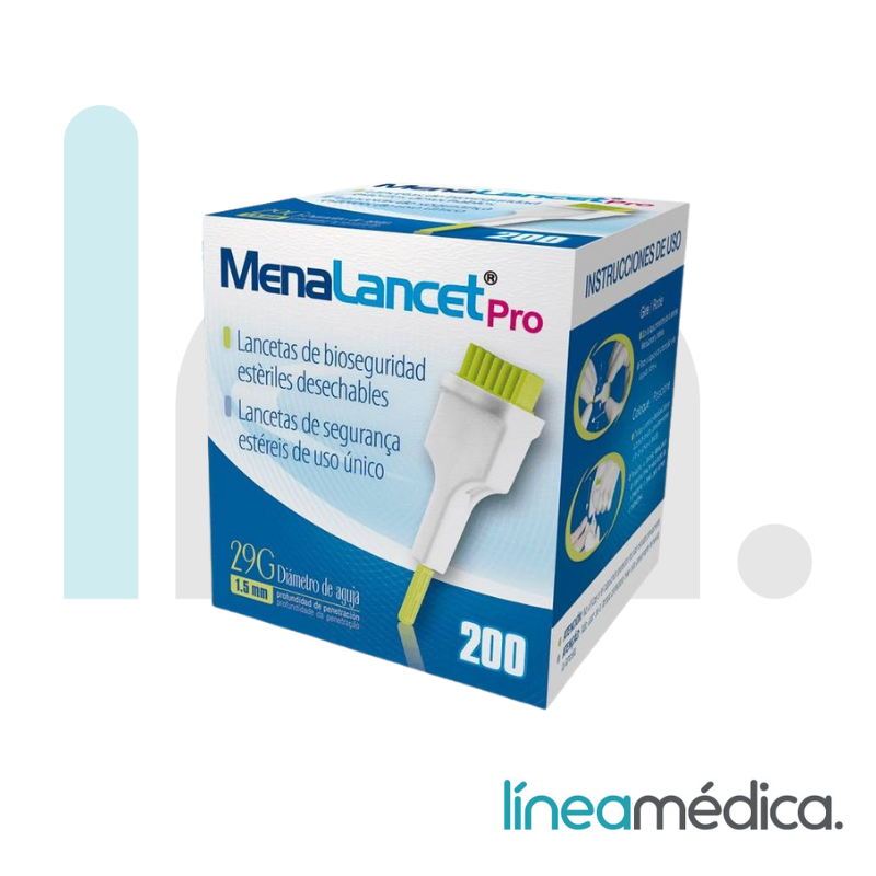 LANCETA SEGURIDAD MENALANCET PRO  C/200
