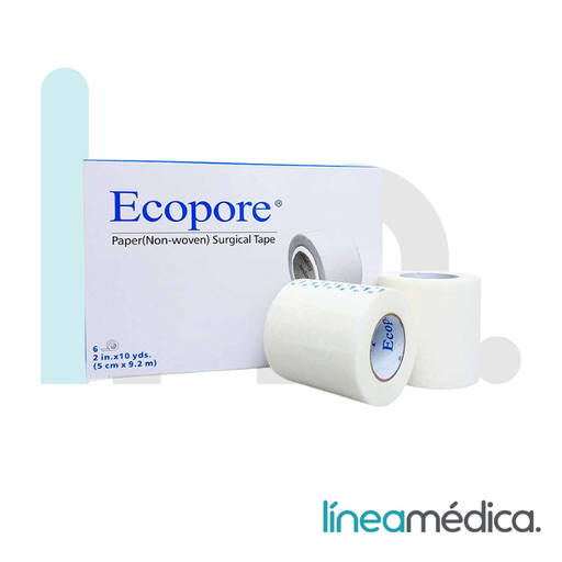 [ETR5092] ESPARADRAPO PAPEL ECOPORE 5cmX9.2 mts C/6 UDS