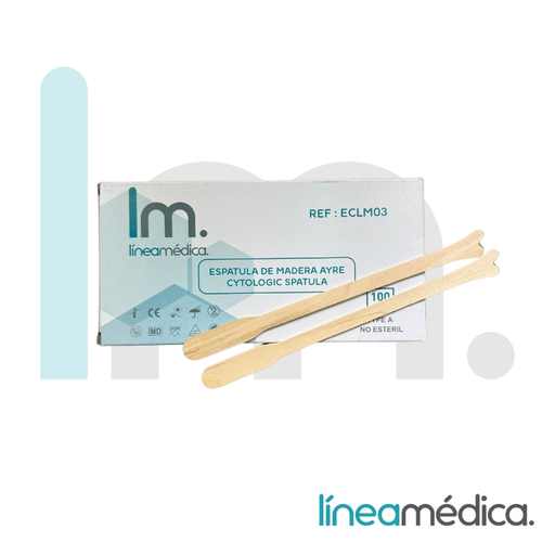 [ECLM03] ESPATULA MADERA D'AYRE LMEDICA C/100