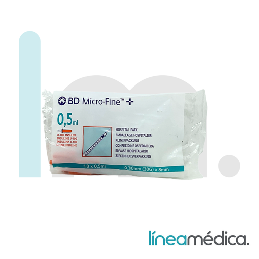 [320927/4324825] JERINGA MICROFINE 0,5 ML 30G 8mm B/10 UDS