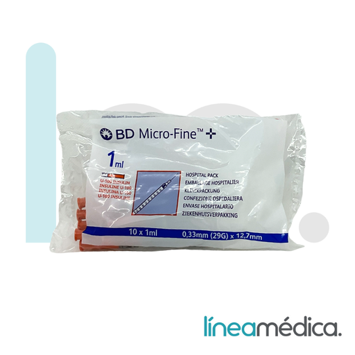 [320924/324827] JERINGA MICROFINE 1ML 29G 12,7mm B/10 UDS