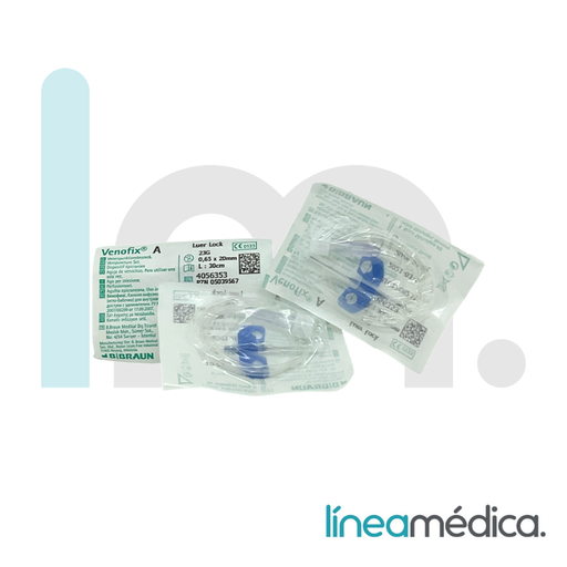 [4056353] PALOMILLA 23G  AZUL(VENOFIX) C/50 0.65 x 20