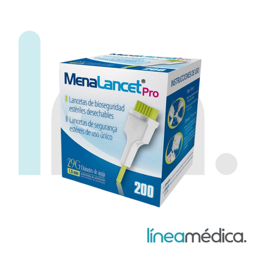 LANCETA SEGURIDAD MENALANCET PRO  C/200
