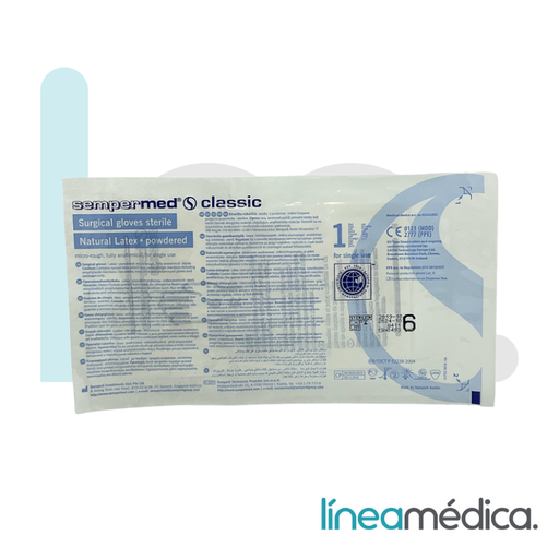 GUANTE CIRUGIA SEMPER CLASSIC C/P C/ 70 UDS