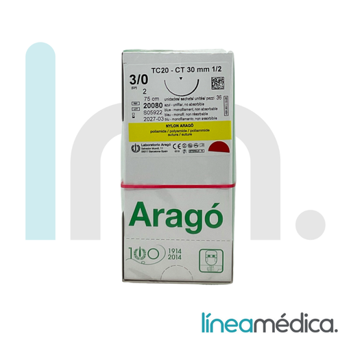 [20080] NYLON 3/0 TC-20 ARAGO C/36 UD