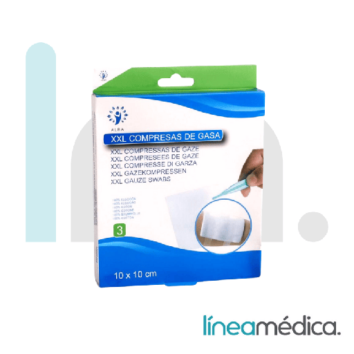 [90000013] GASA ALGODON ESTUCHE 3 UNIDADES 10X10 KLM(5325)