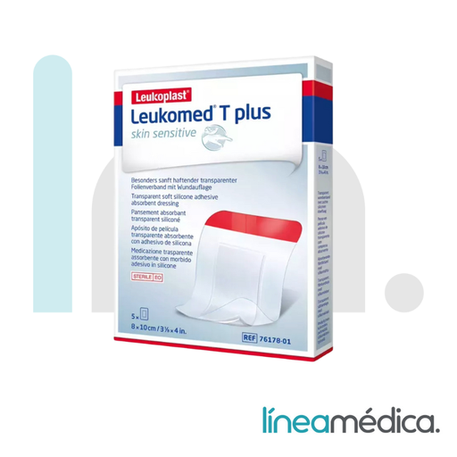 [76464-01] LEUKOMED T SKIN SENSITIVE 8X10 CM 5 APÓSITOS