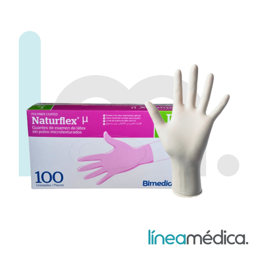 GUANTE LATEX  NATURFLEX CON POLVO C/100