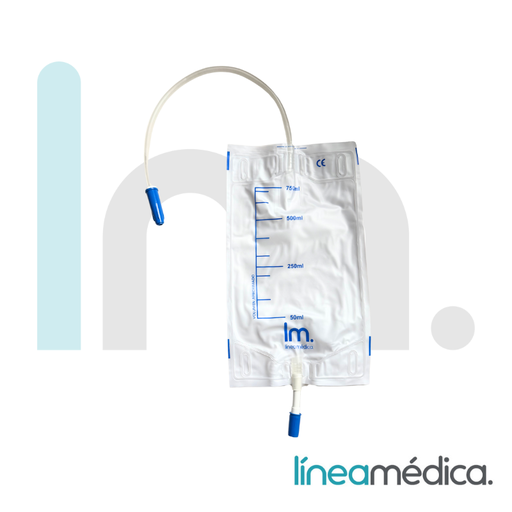 [LMOR750] BOLSA ORINA PIERNA  750 ML C/200 UNIDADES