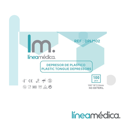 [DPLM02] DEPRESORES DE PLASTICO NO ESTERIL LMEDICA  C/100